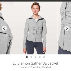lululemon athletica Women's Heathered Power Grey Gather Up Jacket